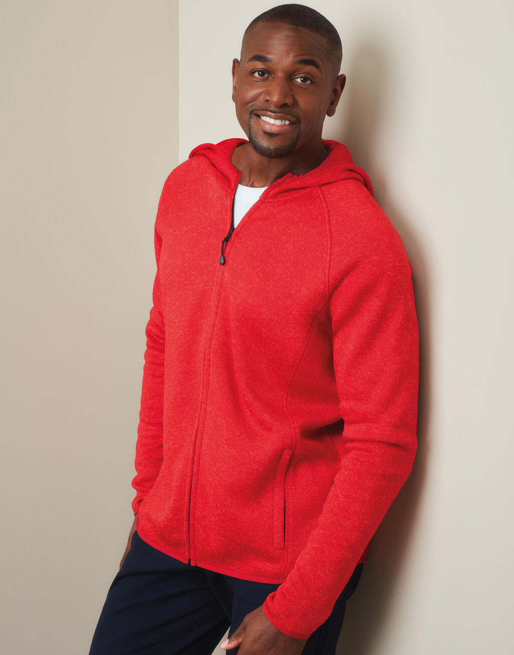 Lux Hooded Knit Fleece