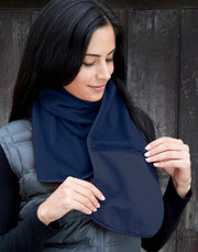 Fleece Schal mit Tasche