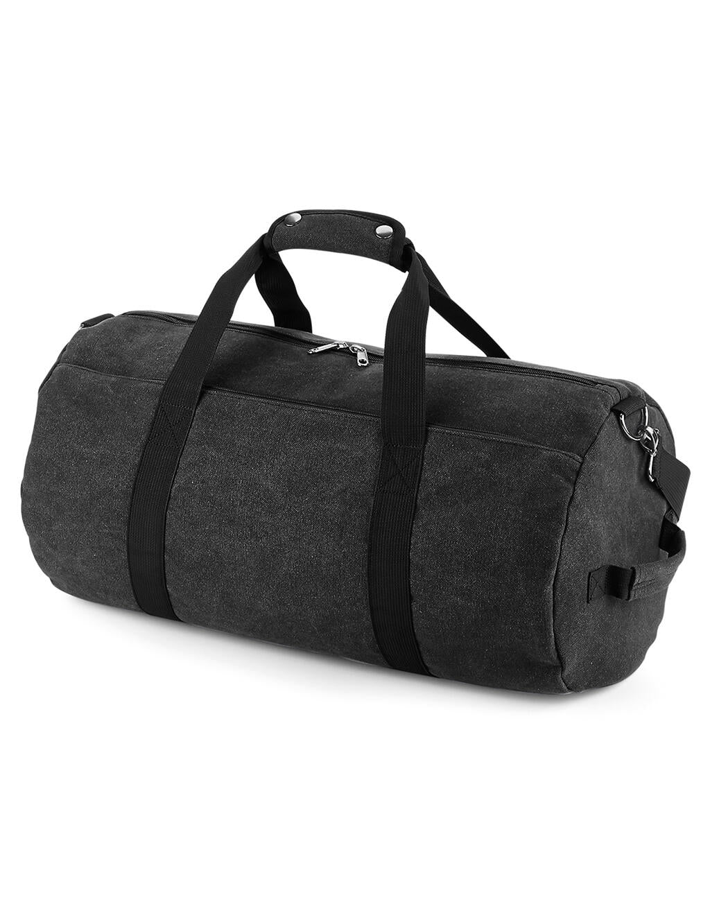 Vintage Canvas Barrel Bag