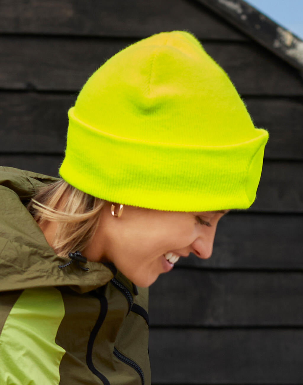 Circular Patch Beanie