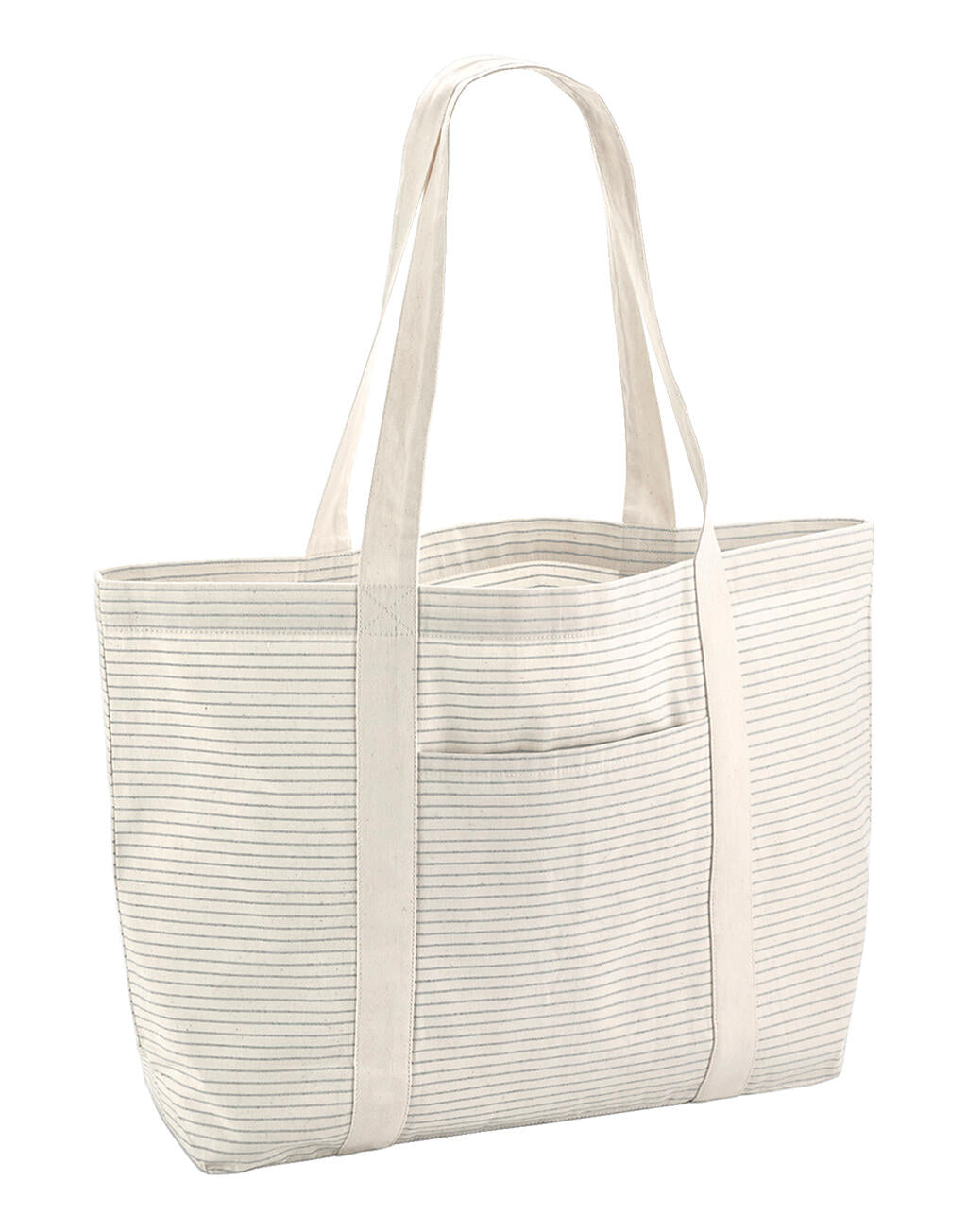 Gestreifter Baumwoll Shopper