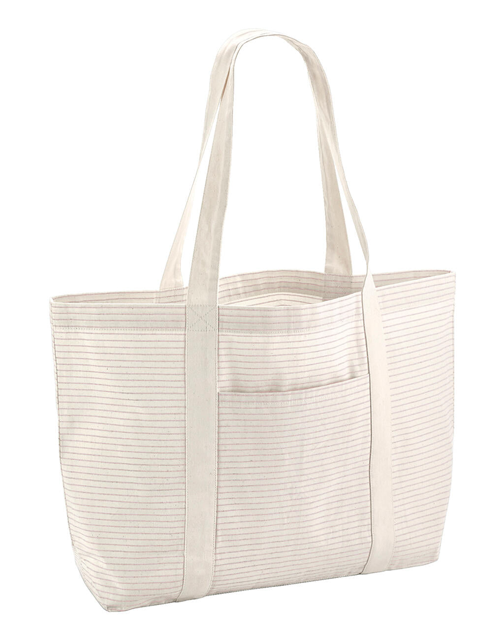 Gestreifter Baumwoll Shopper