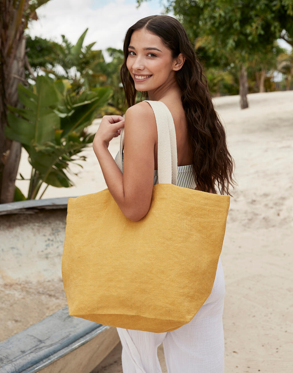 Jute Strandtasche
