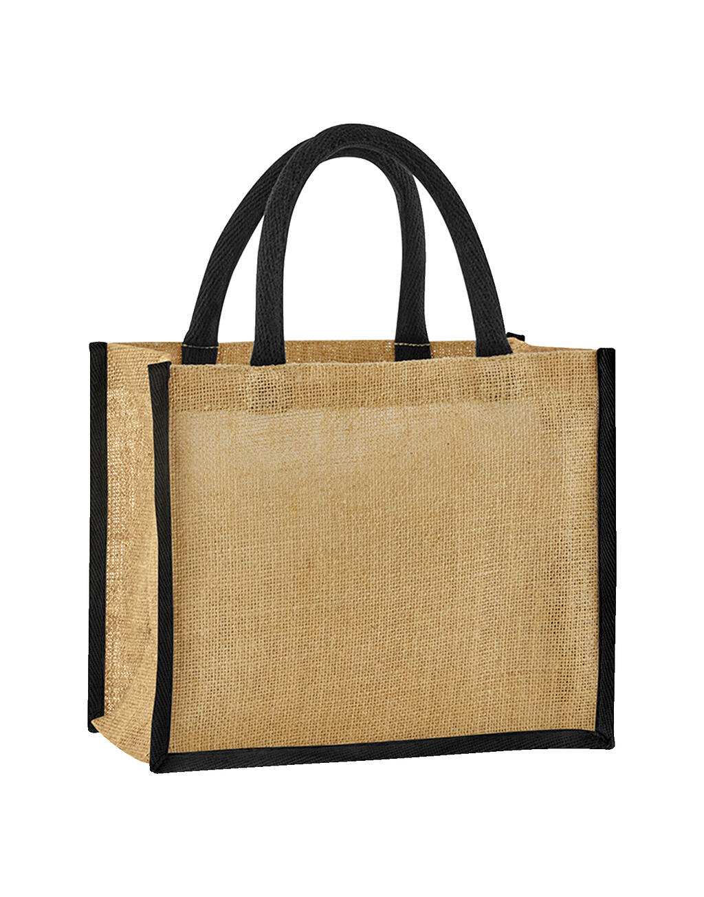 Natural Starched Jute Midi Tote
