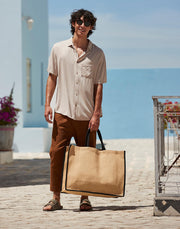 Natural Starched Jute Shopper