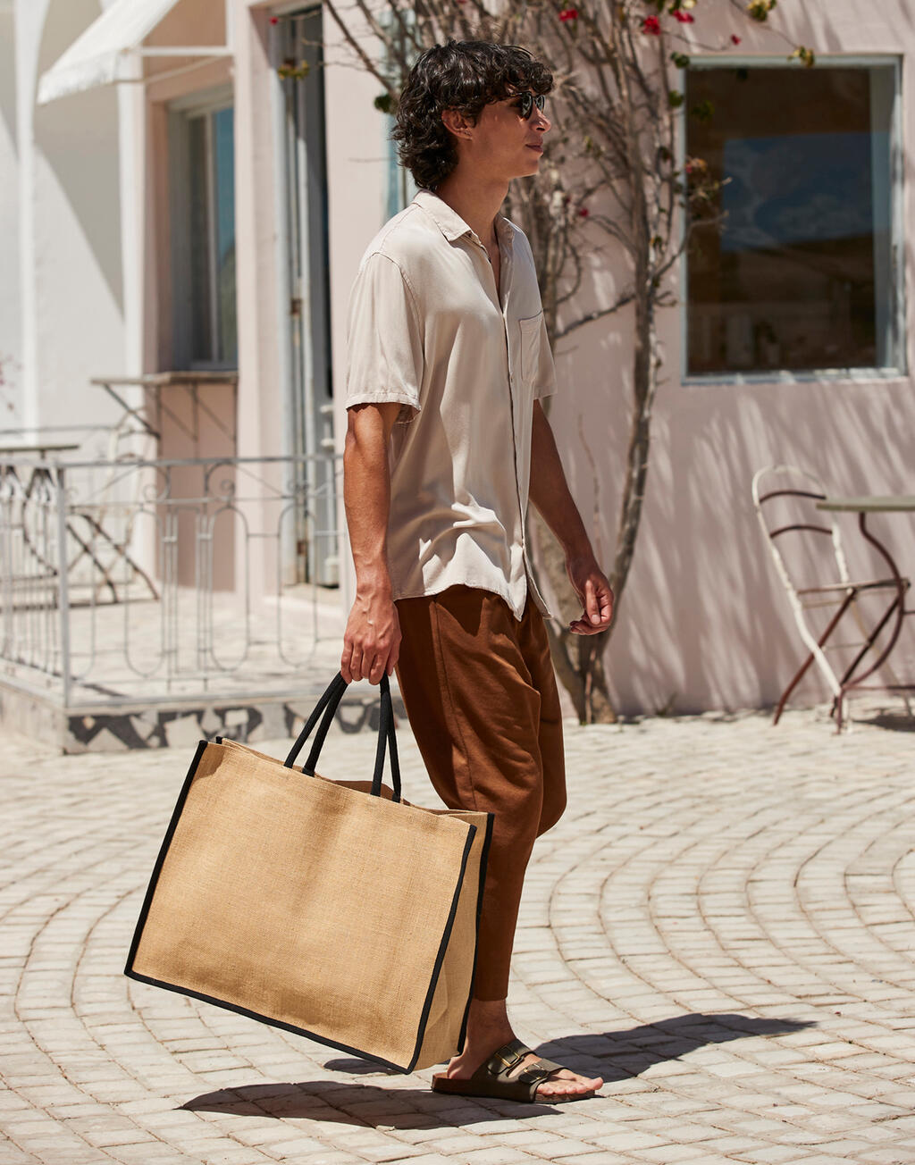 Natural Starched Jute Shopper