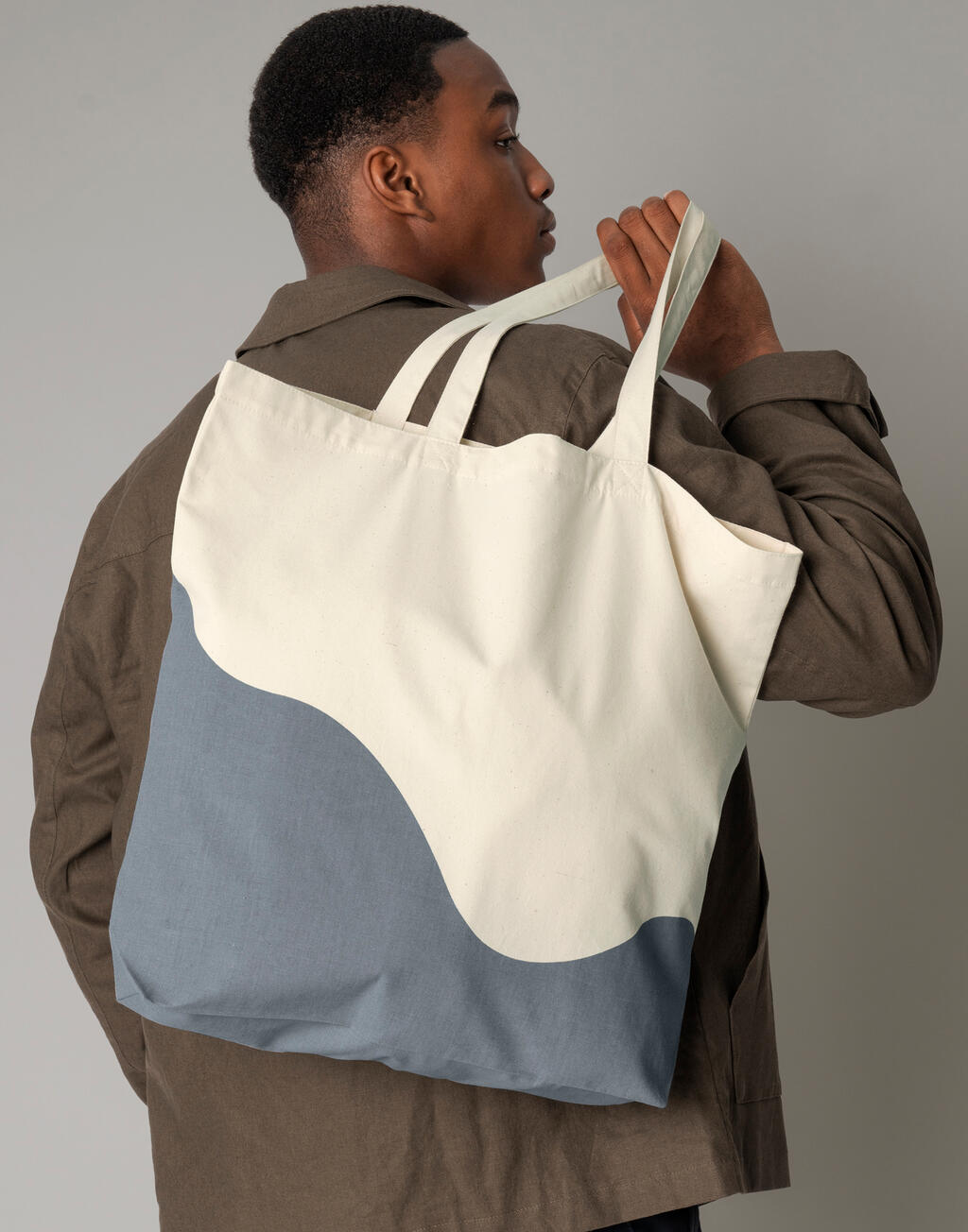 Organic Cotton Wave Print Tote