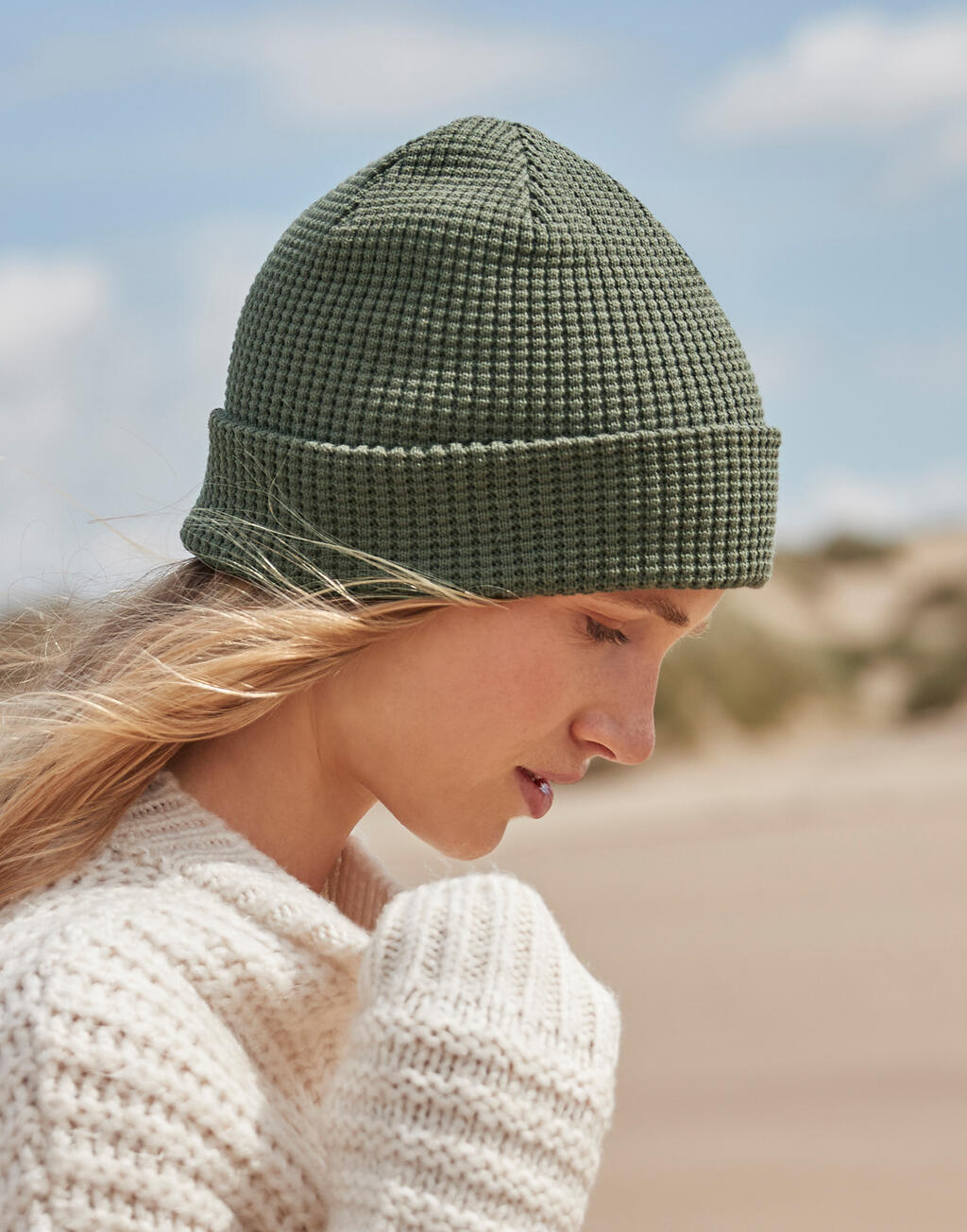 Waffelmuster Beanie
