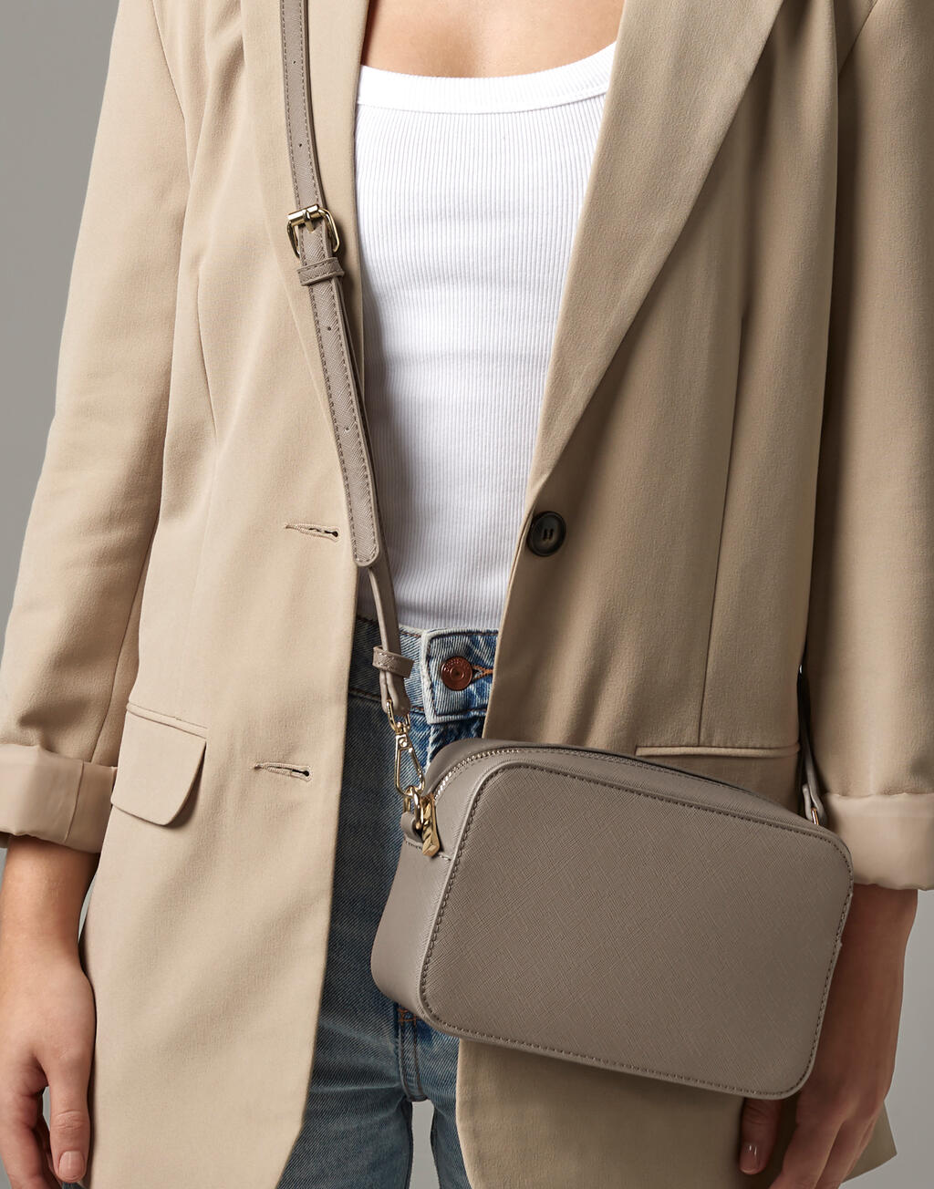 Structured Cross Body Bag