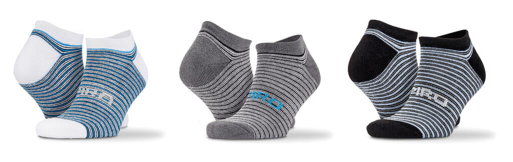 Mixed Stripe Sneaker Socks