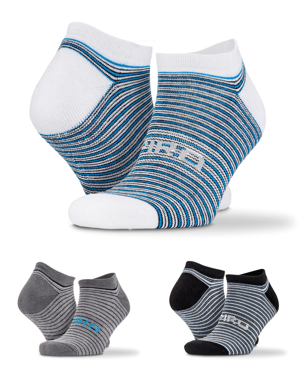Mixed Stripe Sneaker Socks