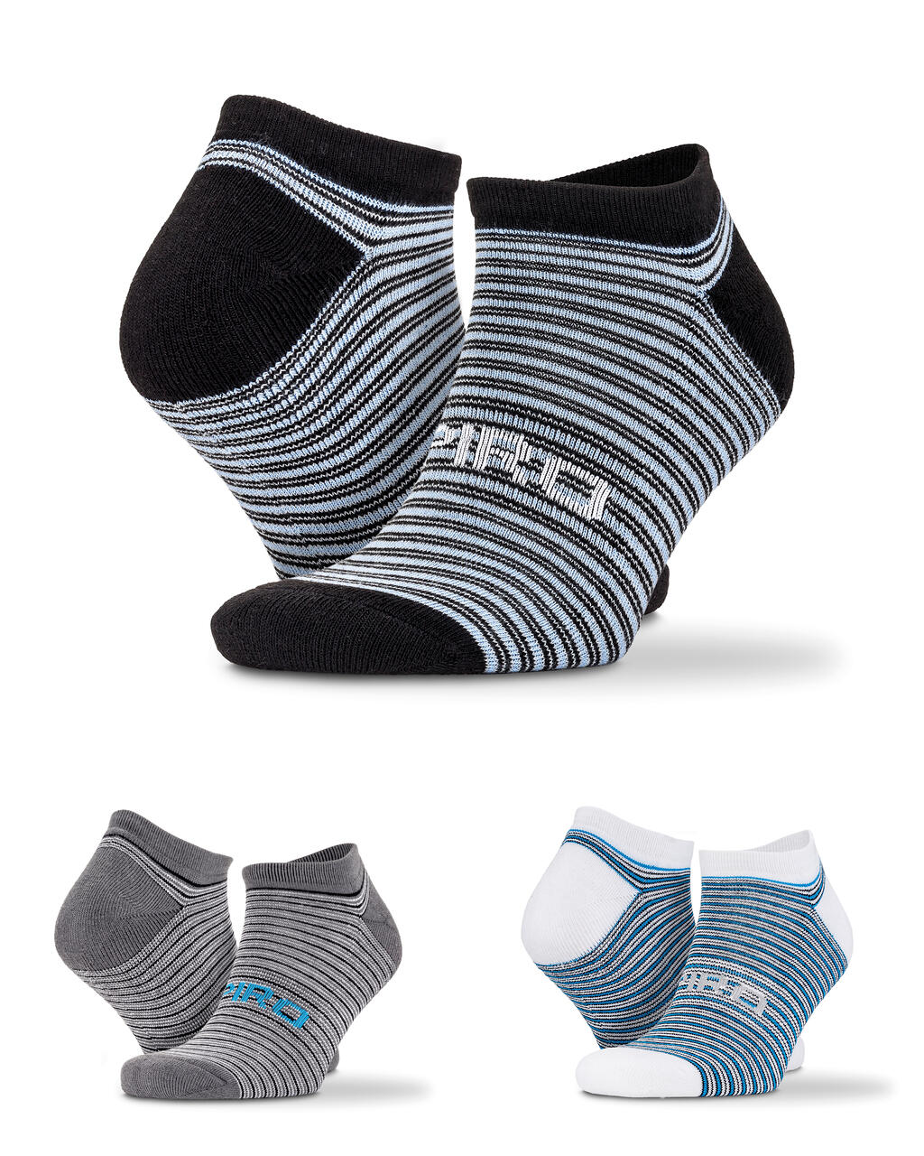 Mixed Stripe Sneaker Socks
