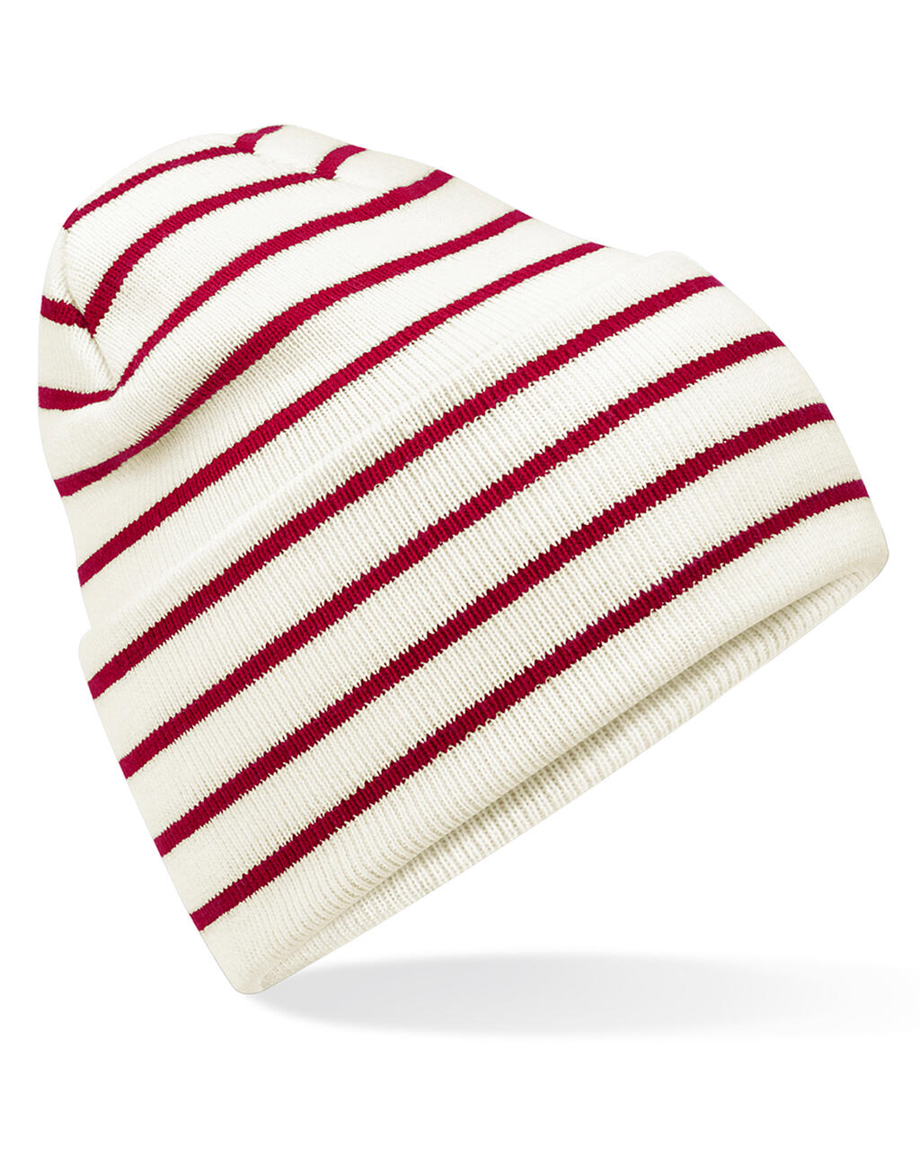 Deep Cuffed Striped Beanie